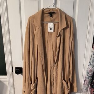 H&M Tan Trench Slouchy Trench Coat